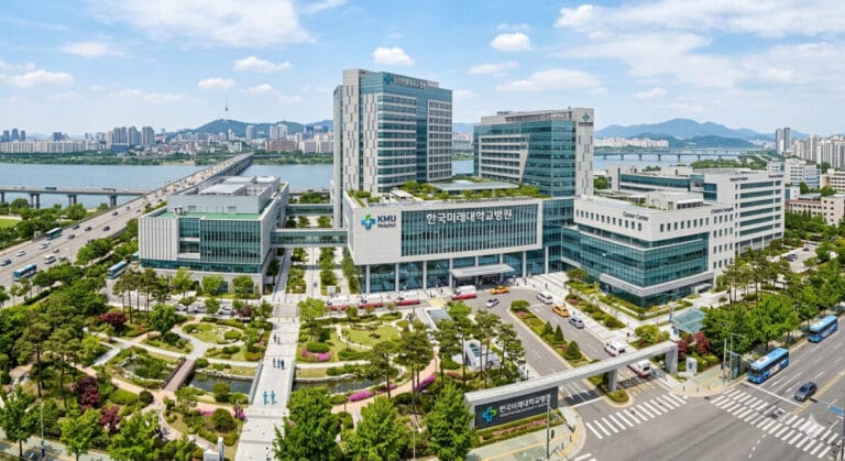 대학병원의 전경사진